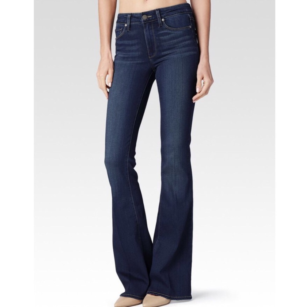 {PAIGE} Hi Rise Bell Canyon Flare Nottingham Jeans